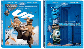 UP and Monster's Inc. on Blu-Ray